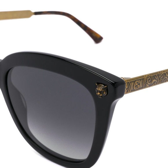 Gucci Accessories - Gucci Gold and Black Sunglasses